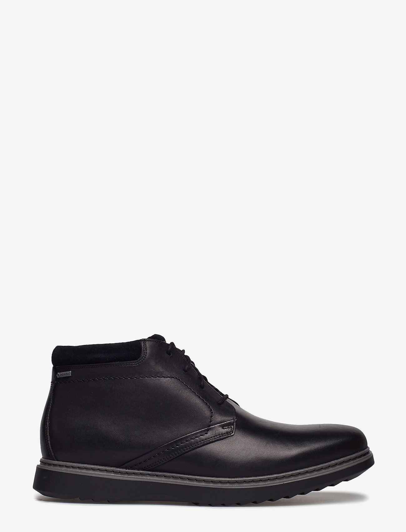 black leather clarks boots