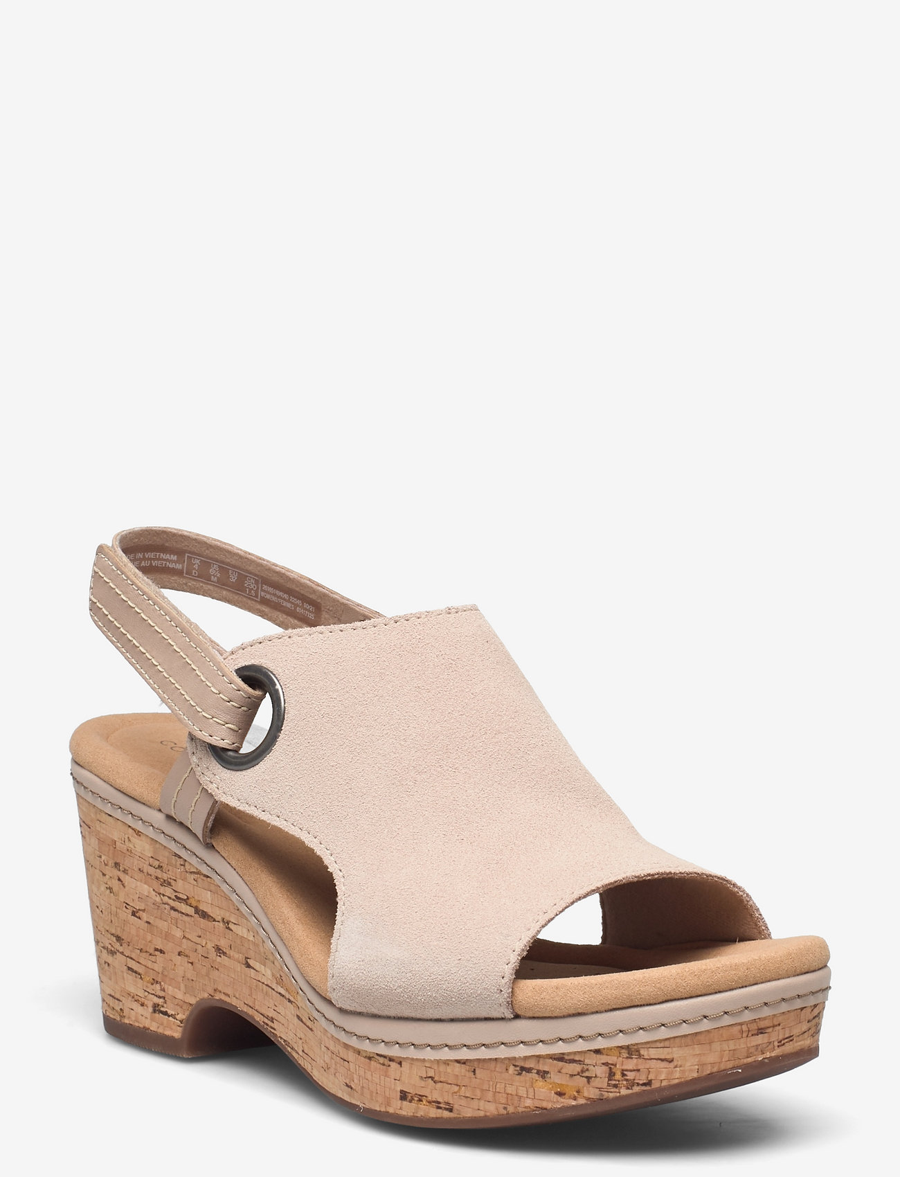 clarks suede sandals