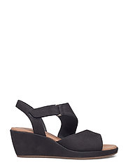 clarks un plaza sling black