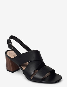 Jocelynne Bao - sandaler med hæl - black leather