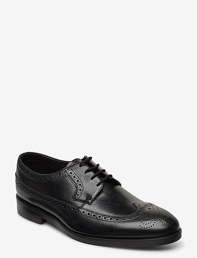 clarks gold brogues