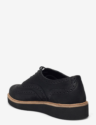 baille brogue black leather