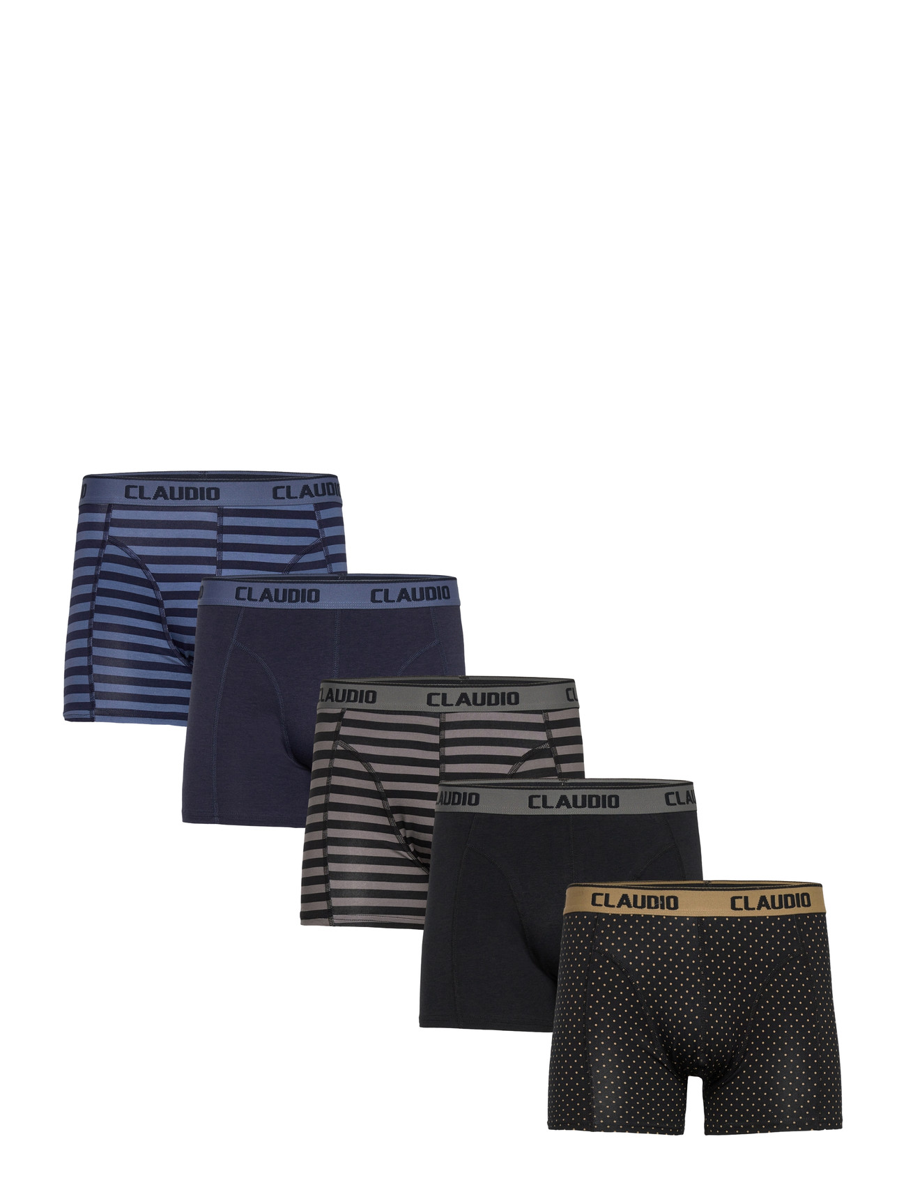 CLAUDIO Claudio 5-Pack Strumpfhose Schwarz - XXXL - Herren