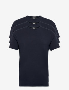 Claudio Tshirt 3-pack - basis-t-skjorter - navy