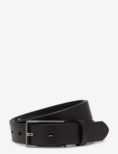 Claudio leather belt - klassiske belter - svart