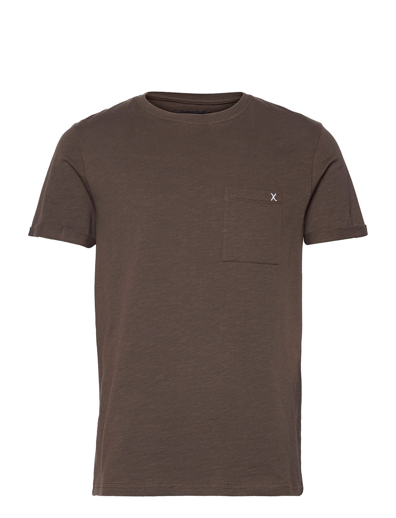 Clean Cut Copenhagen Kolding Organic Tee S/S, L, Brown, T-Shirts > Kortærmede, Herre