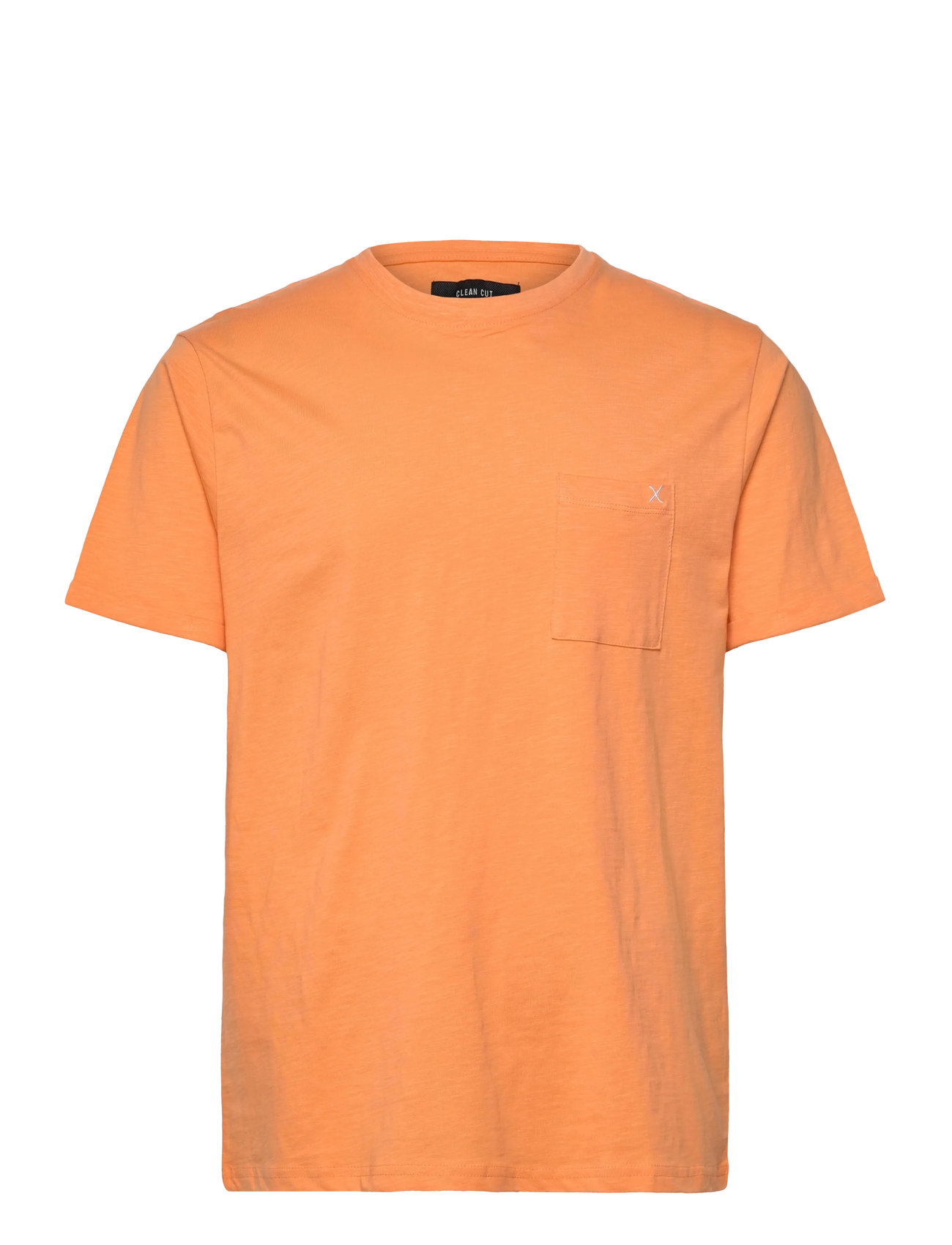 Clean Cut Copenhagen Kolding Organic Tee S/S, XS, Orange, T-Shirts > Kortærmede, Herre
