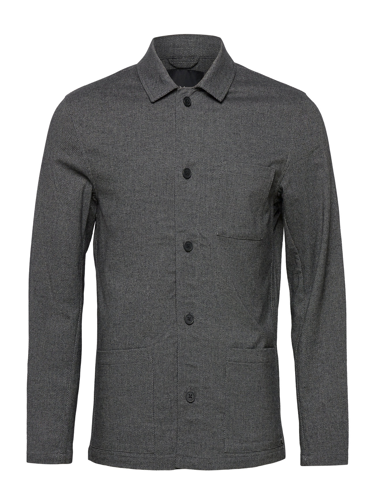 Clean Cut Copenhagen Lake Structure Shirt Ls (Dark Grey), 300 kr Stort udvalg af designer
