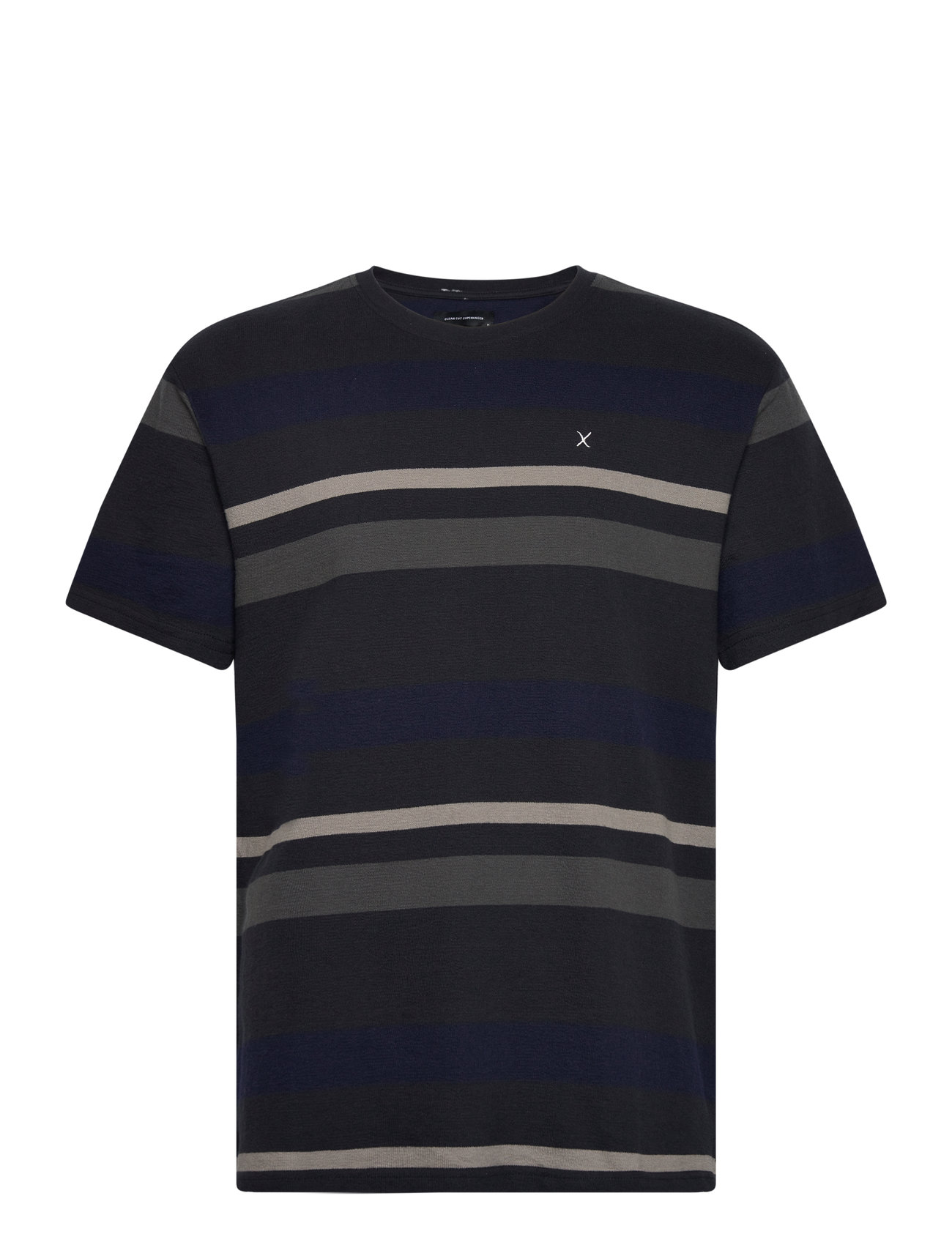 Calton Striped Tee Navy Clean Cut Copenhagen