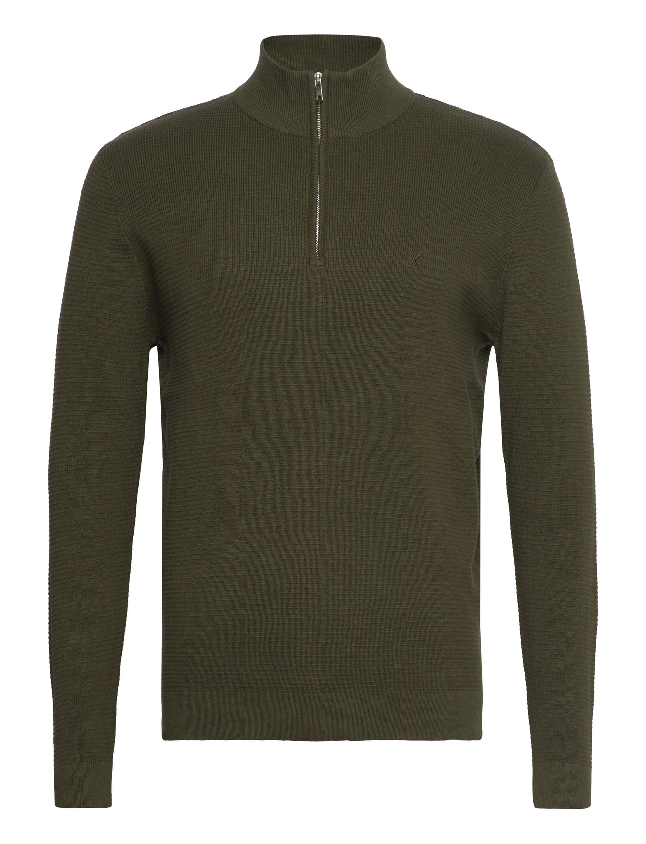 Oscar Half-Zip Knit Green Clean Cut Copenhagen