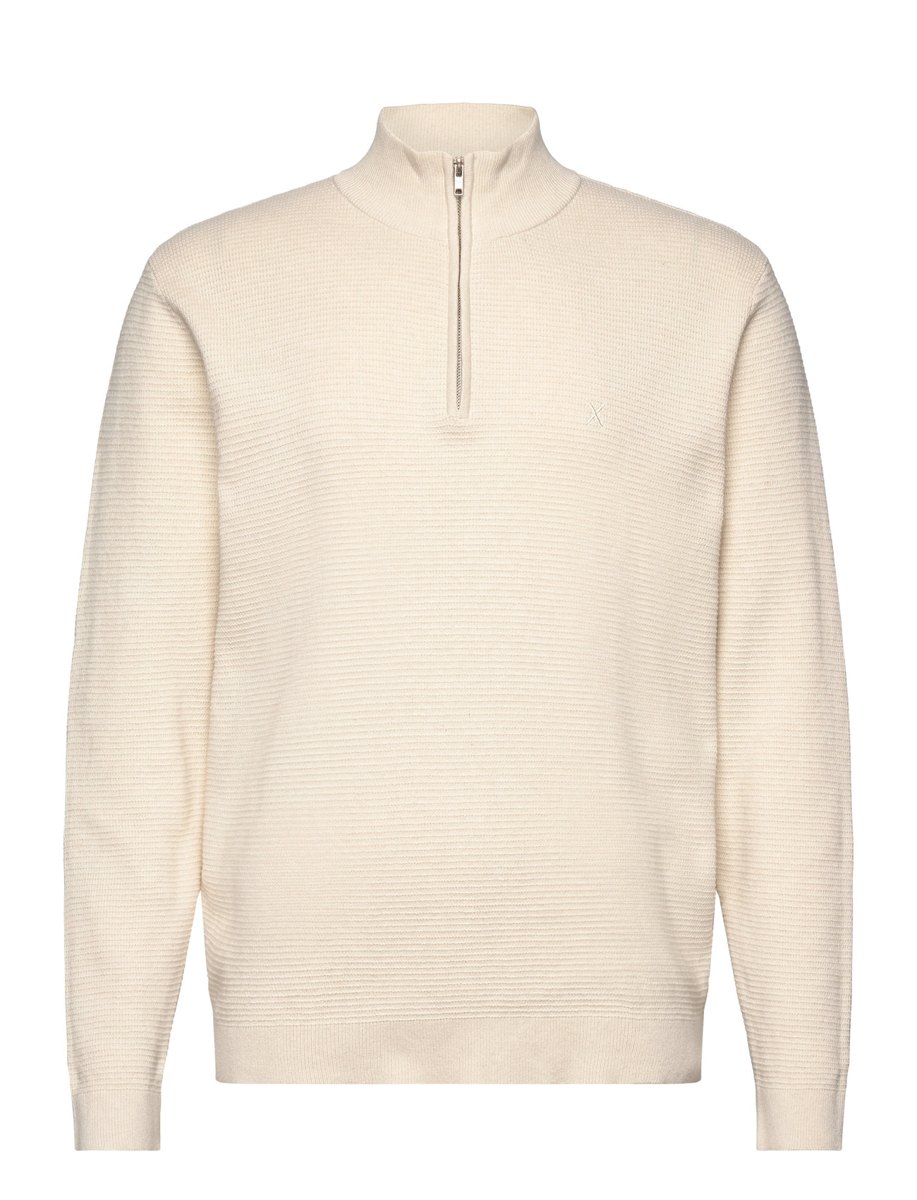 Clean Cut Copenhagen Oscar Half-Zip Knit Kräm