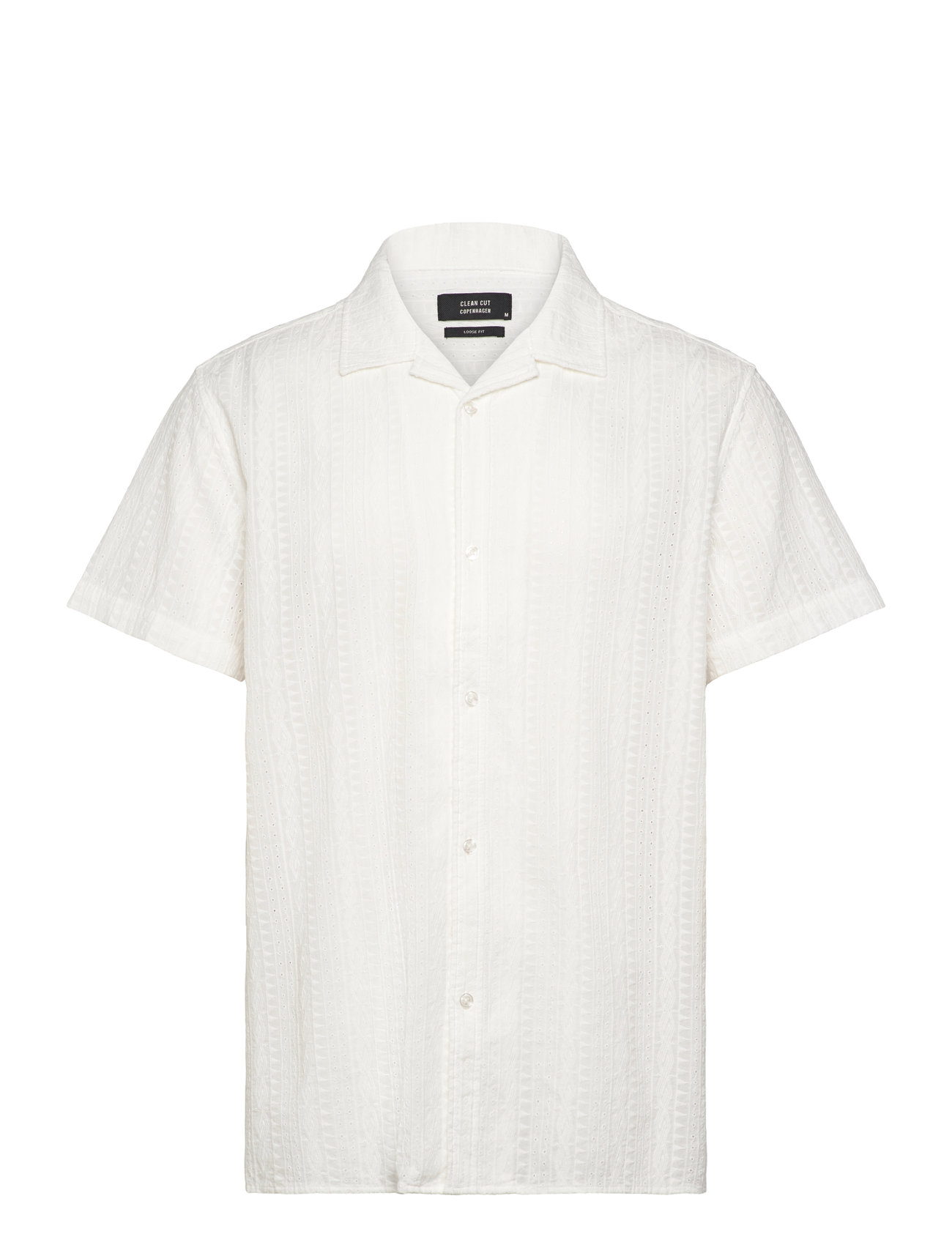 CLEAN CUT COPENHAGEN Bowling Bob Shirt Ss Weiß - L - Herren