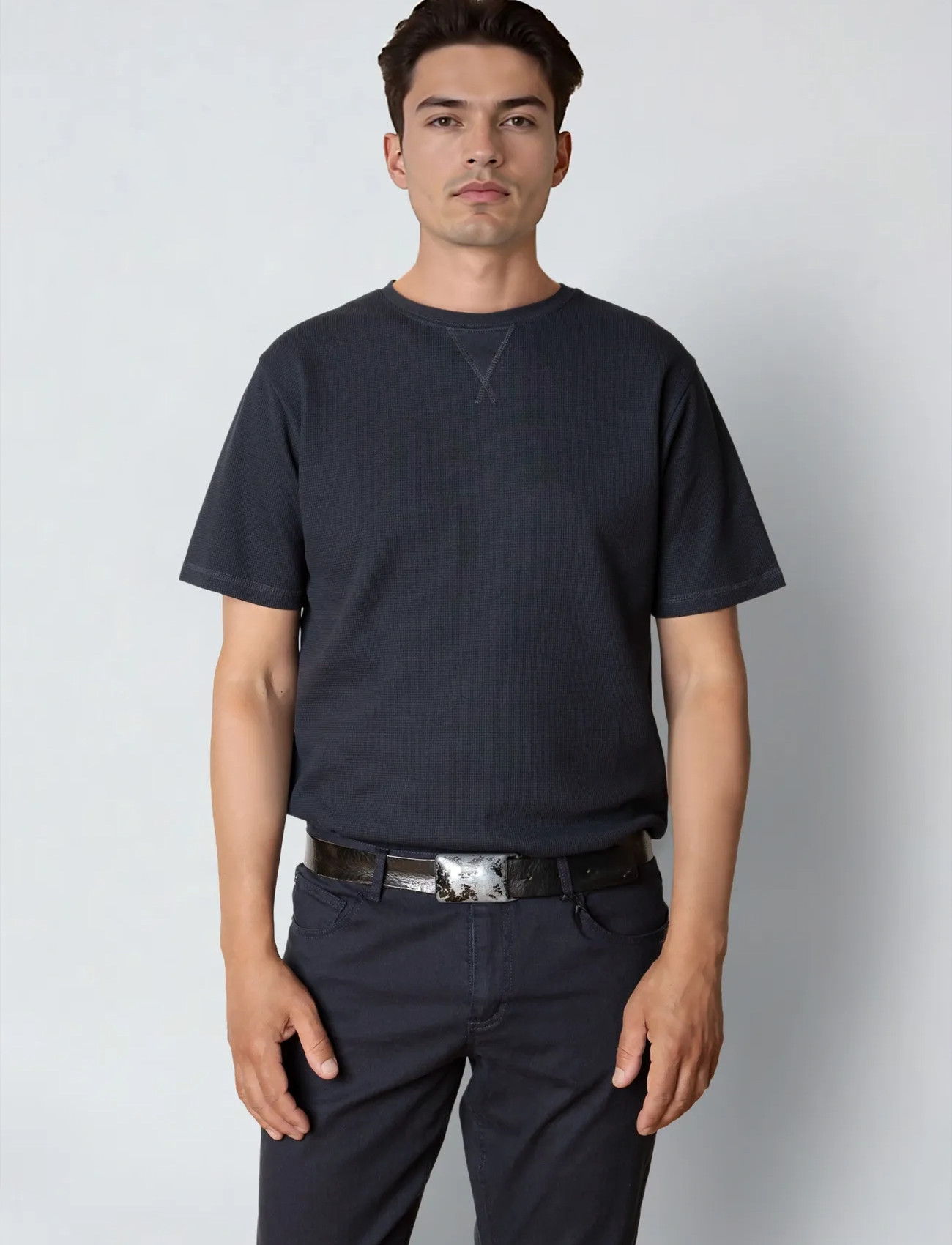 Clean Cut Copenhagen Enzo T-Shirt, L, Navy, T-Shirts > Kortærmede, Herre