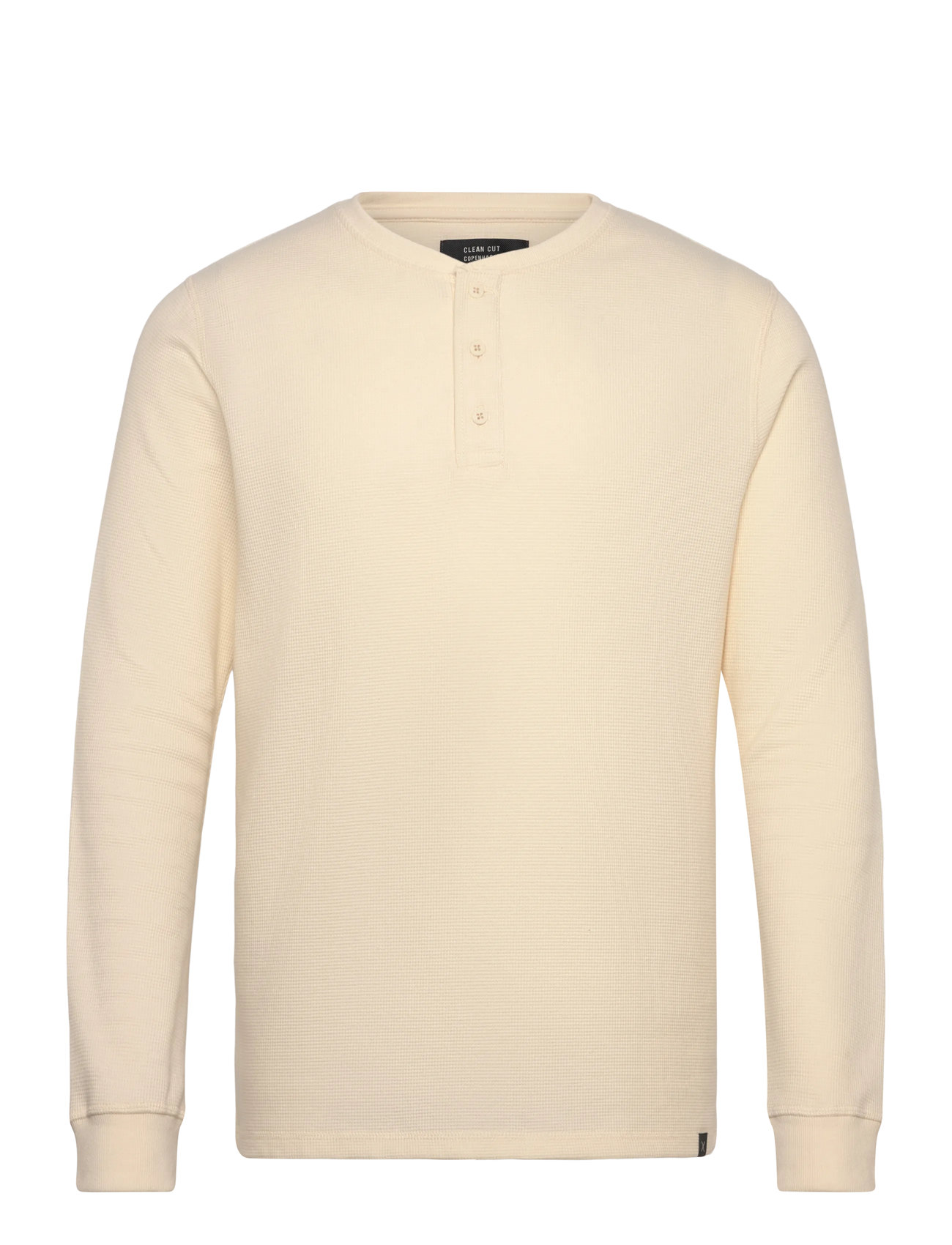 CLEAN CUT COPENHAGEN Cal L/S Grandad Cream - M - Herren