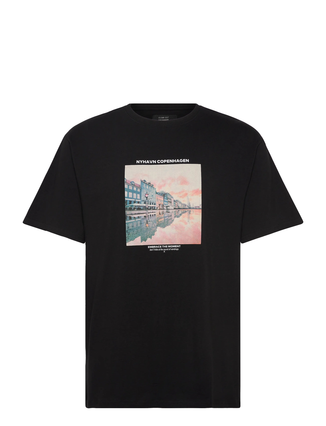 CLEAN CUT COPENHAGEN Rainy Copenhagen Organic T-Shirt Schwarz - XXXL - Herren