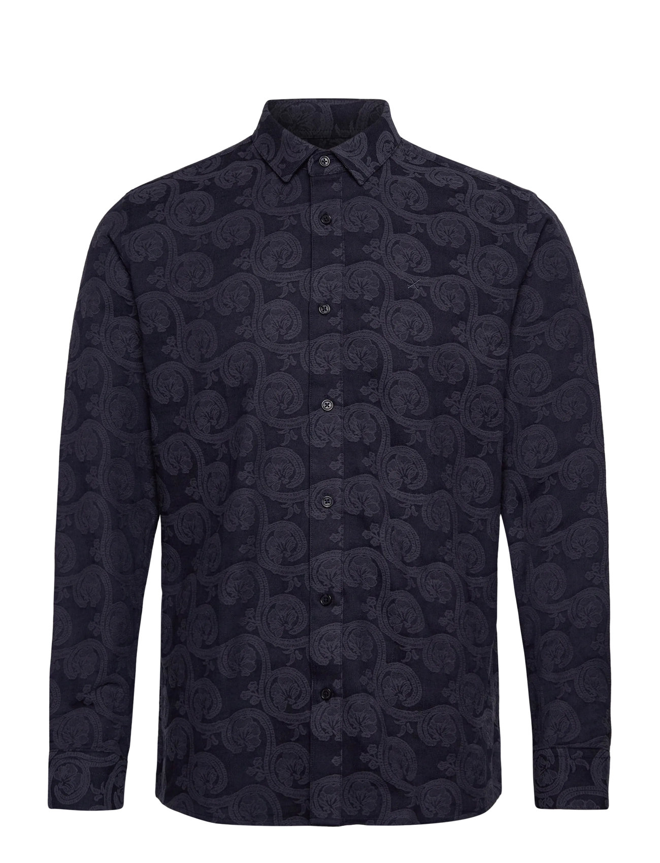 CLEAN CUT COPENHAGEN Malvin Jaquard Shirt Navy - XXXL - Herren