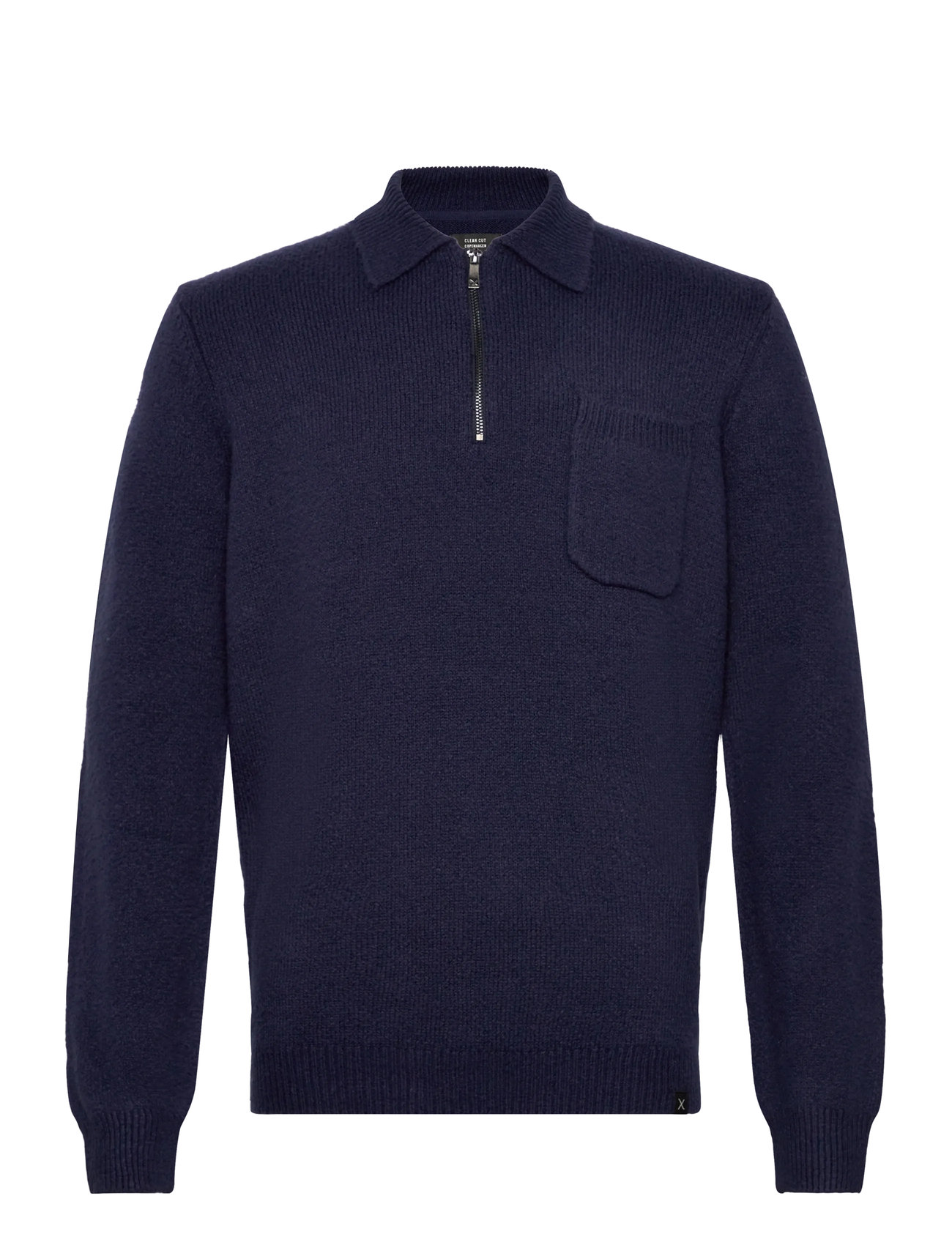 CLEAN CUT COPENHAGEN Bryan Strick Polo Navy - XXL - Herren