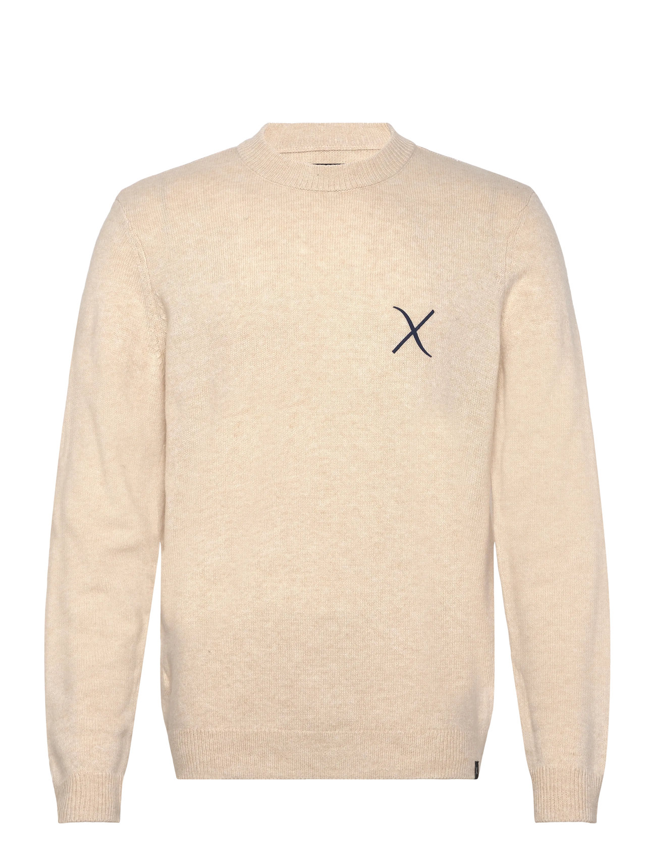 CLEAN CUT COPENHAGEN Stone Knit Cream - S - Herren