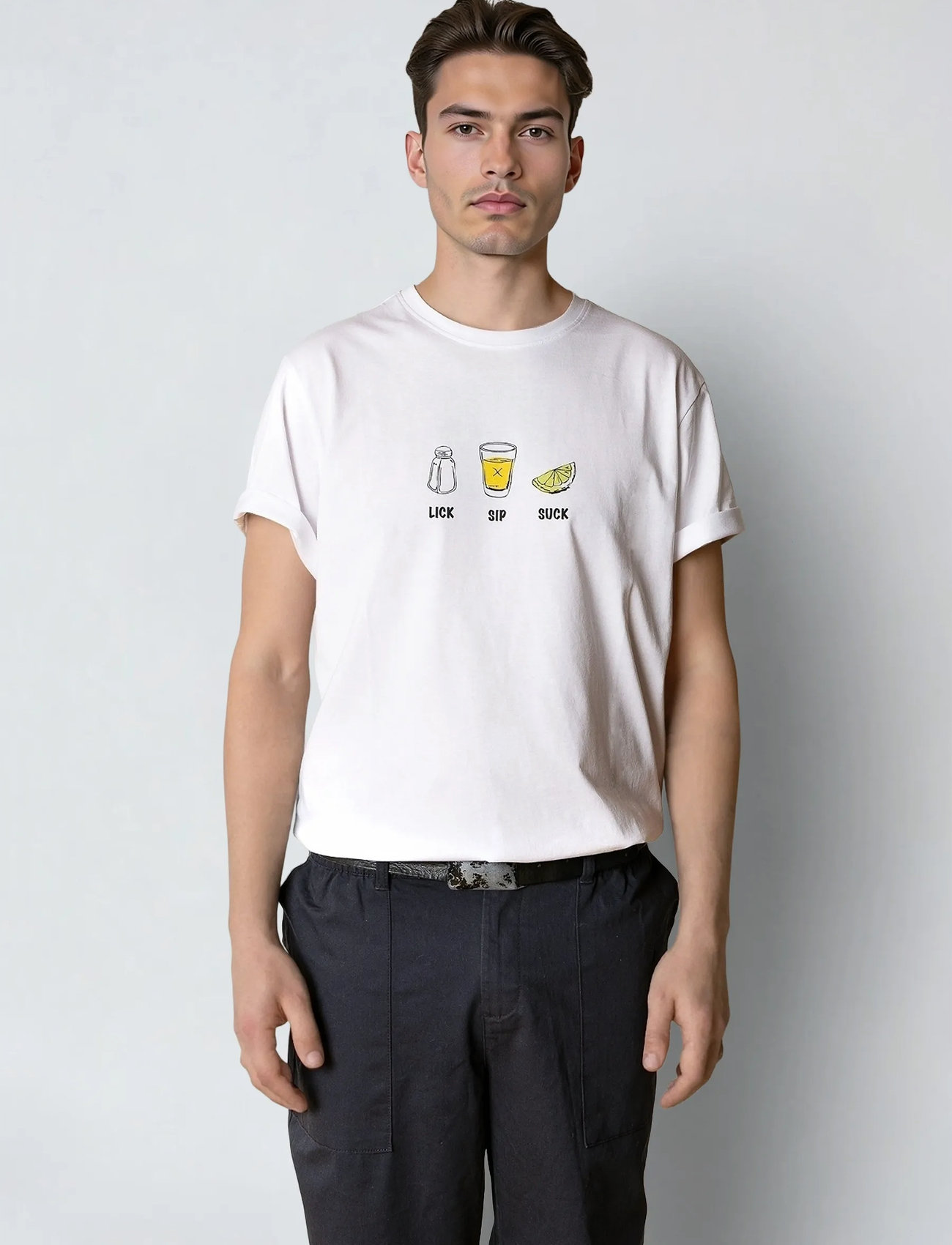 Clean Cut Copenhagen Tequila T-Shirt, XXL, White, T-Shirts > Kortærmede, Herre