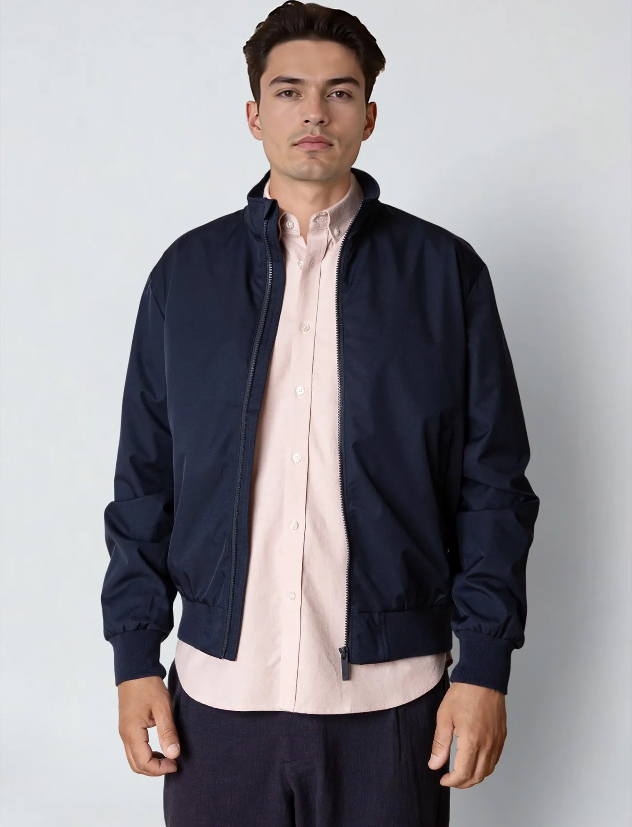 Clean Cut Copenhagen Adam Jacket, M, Navy, Jakker > Bomberjakker, Herre
