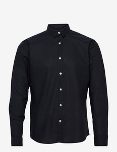 Cotton / Linen Shirt L/S - puuvillapaidat - navy
