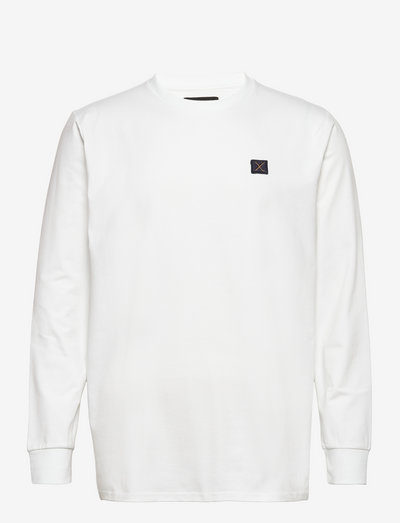 Basic Organic Tee L/S - langermede t-skjorter - white