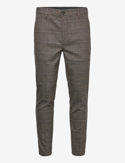 Milano XO Colt Pants - suit trousers - brown check