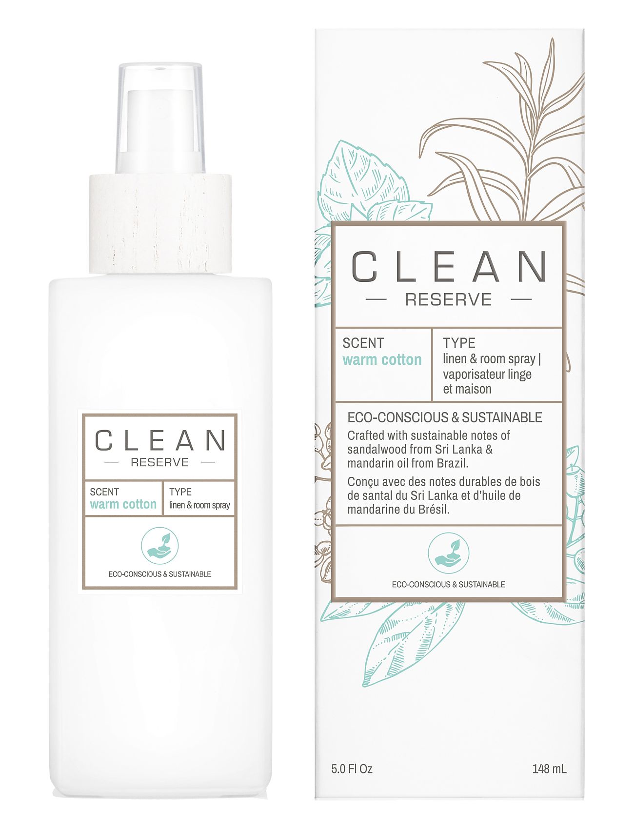 CLEAN Space Warm Cotton Room Spray Nude