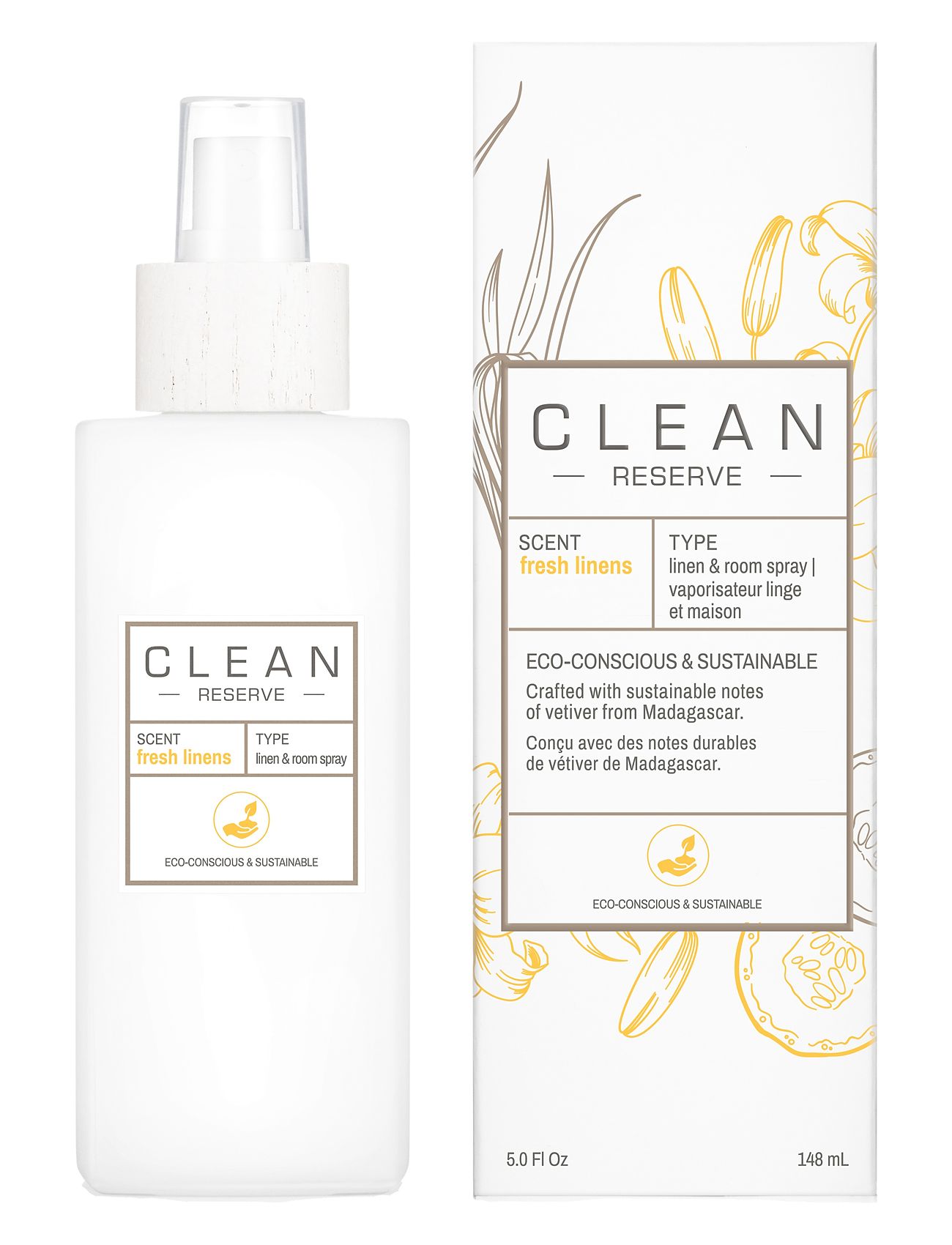 CLEAN Space Fresh Linens Room Spray Nude