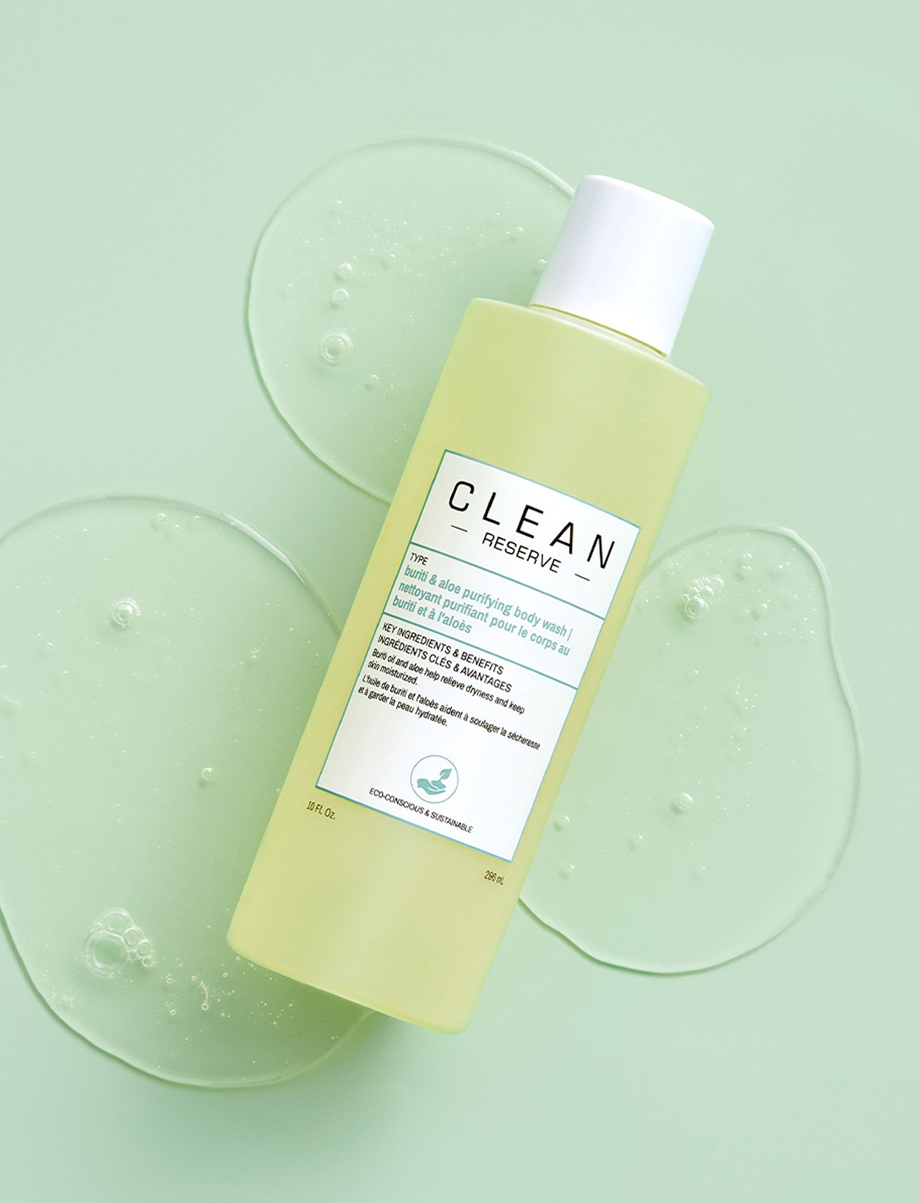 CLEAN Reserve Buriti & Aloe Shower Gel, 296 ml, Nude, Krop > Bad Og Brusebad, Dame