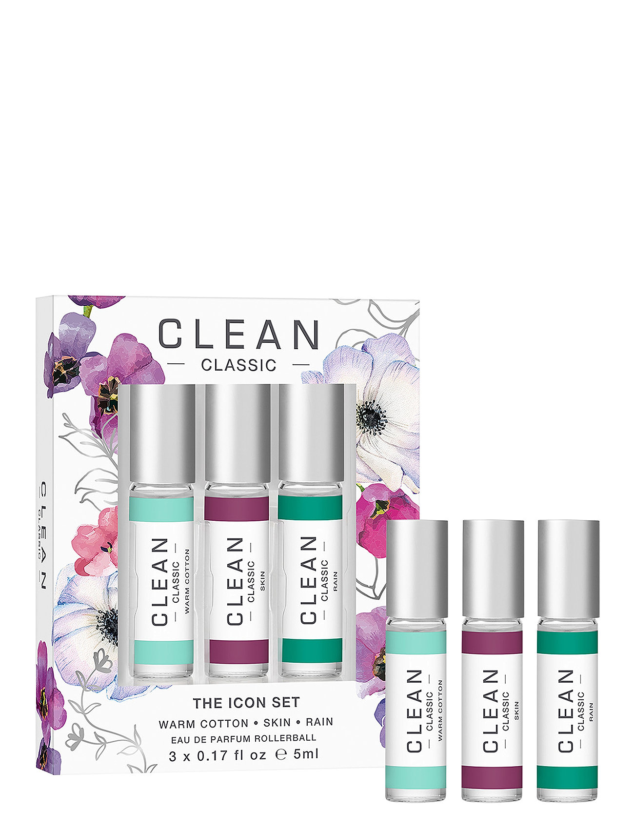 CLEAN Gift Set Classic Layering Rollerball Edp Nude