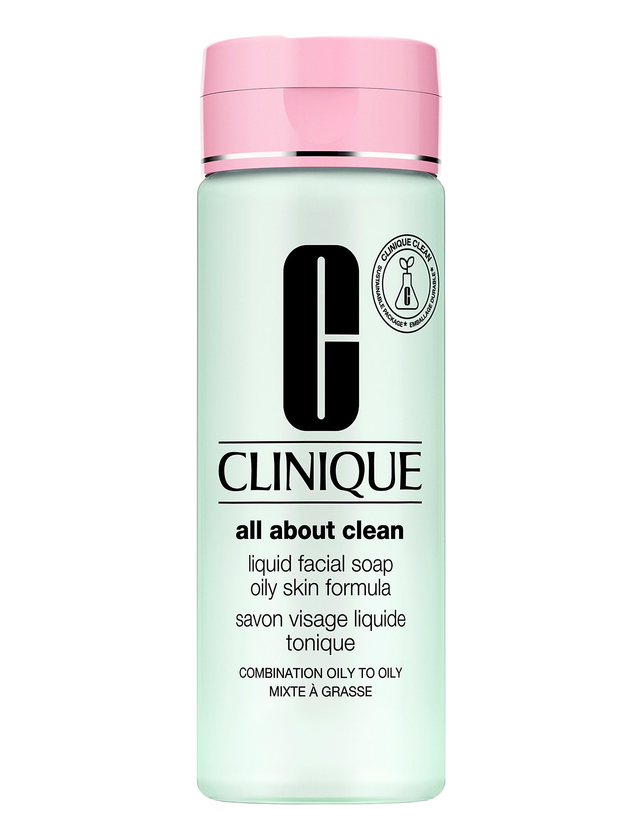 Clinique "All About Clean Liquid Facial Soap - Oily Ansigtsrens Makeupfjerner Nude Clinique"
