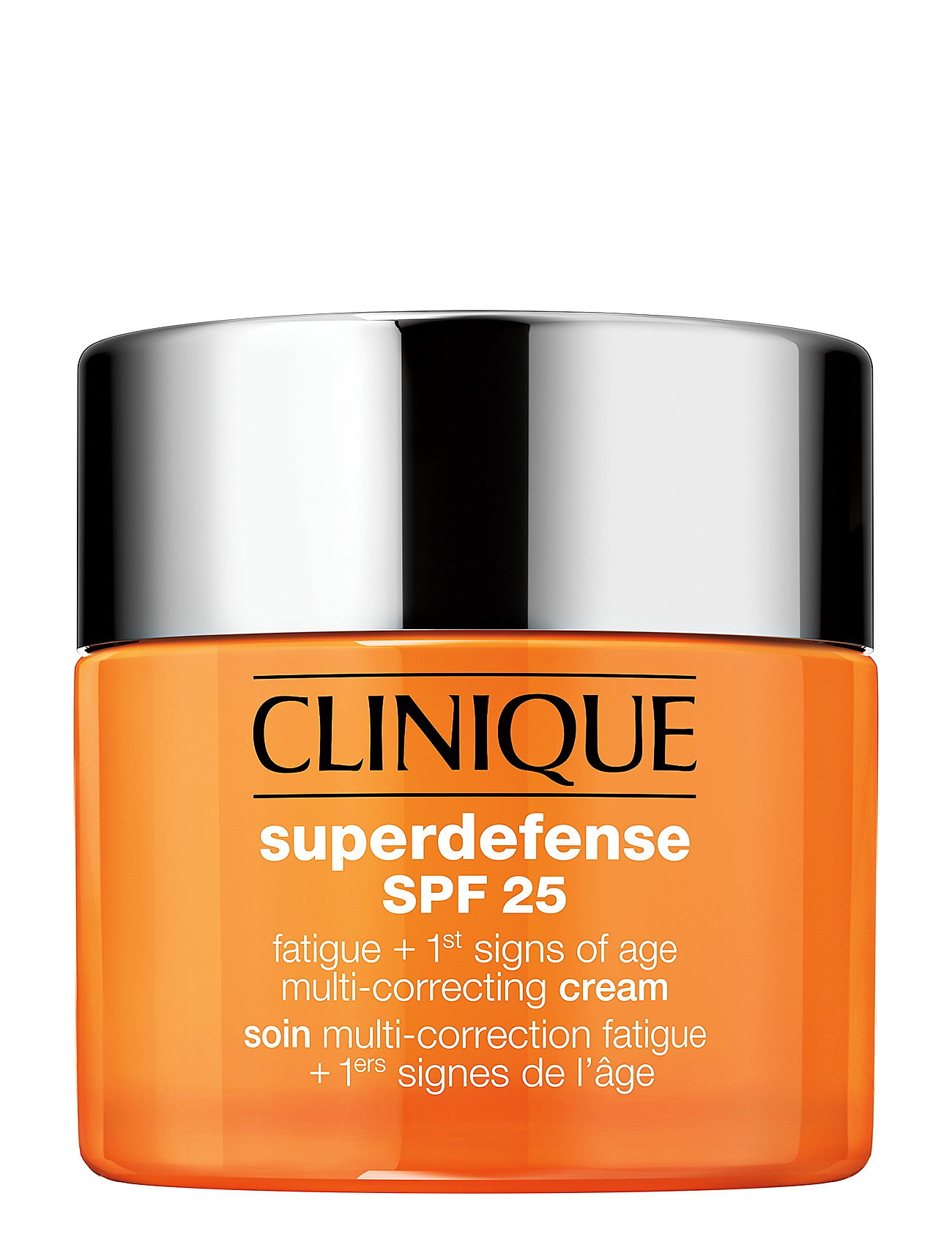 Superdefense Spf 25 Fatigue + 1St Signs Of Age Multi-Correcting Cream, Skin Type 1,2 Fugtighedscreme Dagcreme Nude Clinique
