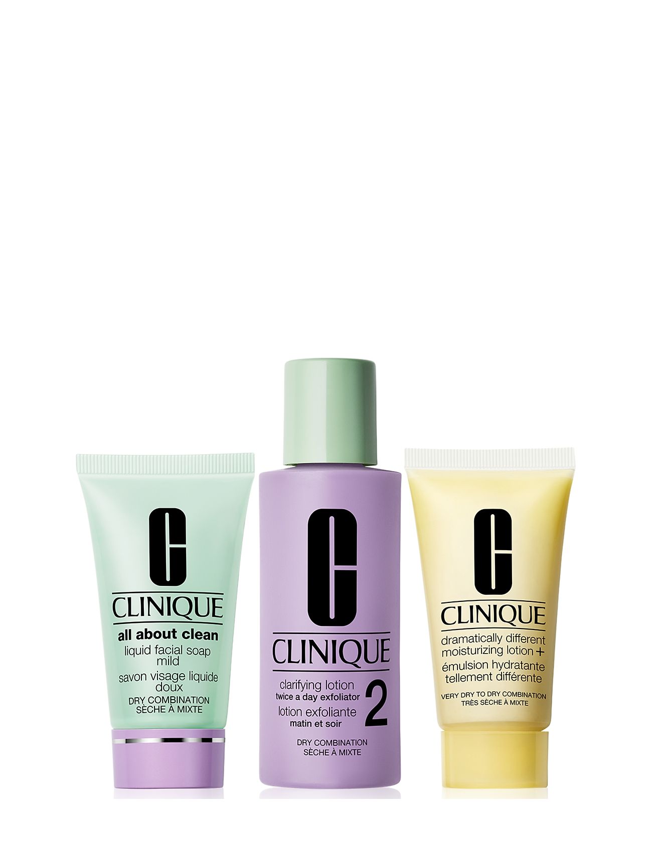 3 Step Skin Type 2 Set Hudplejesæt Nude Clinique