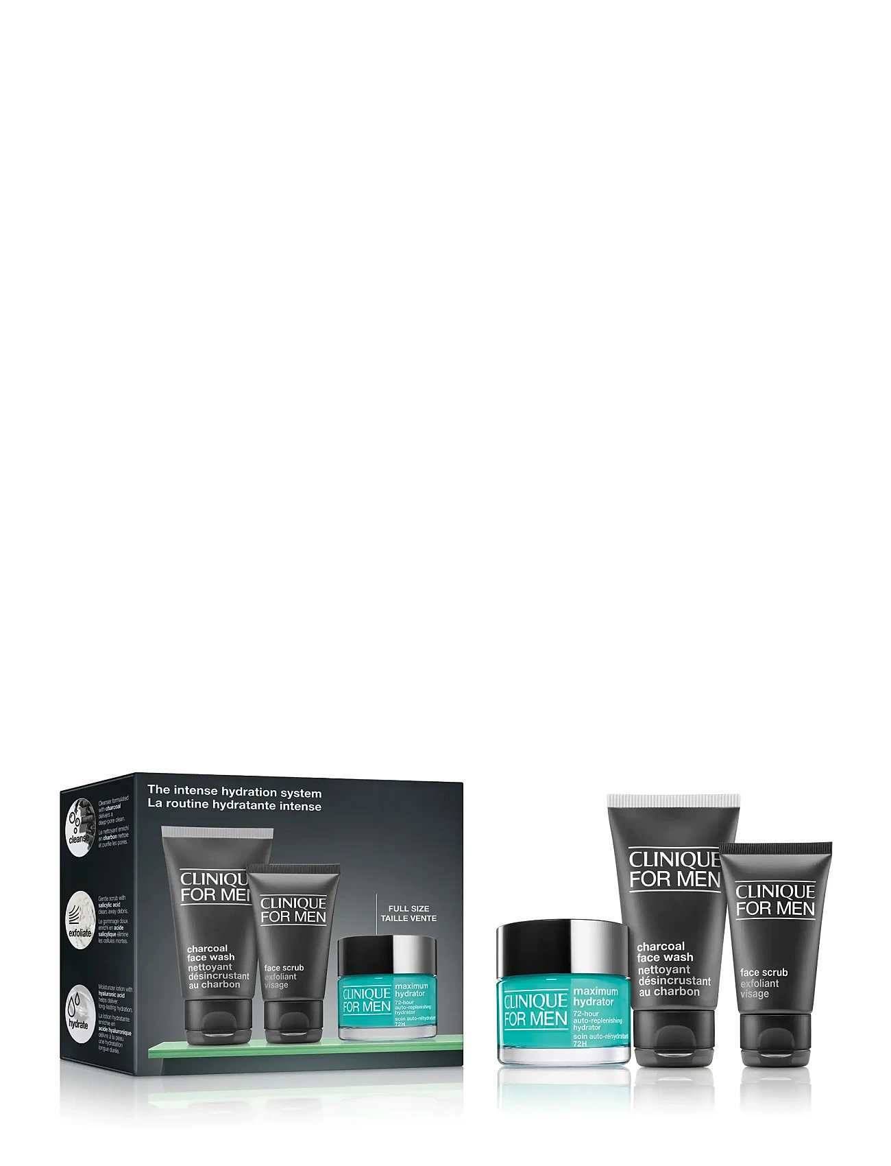 Clinique Clinique For Men The Intense Hydration Set, One Size, Nude, Ansigt > Fugtighedscreme, Herre