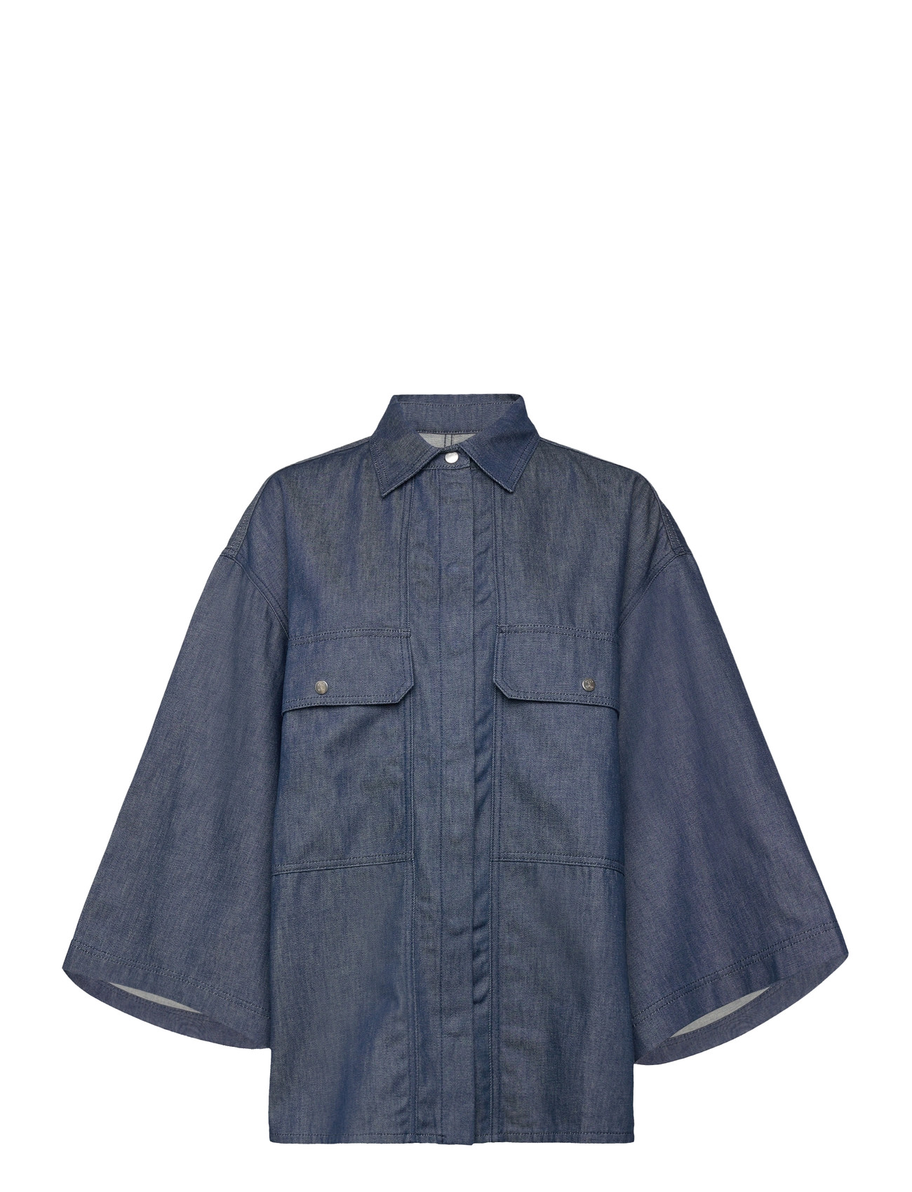 Closed Boyfriend Shirt, S, Blue, Skjorter > Denim-Skjorter, Dame