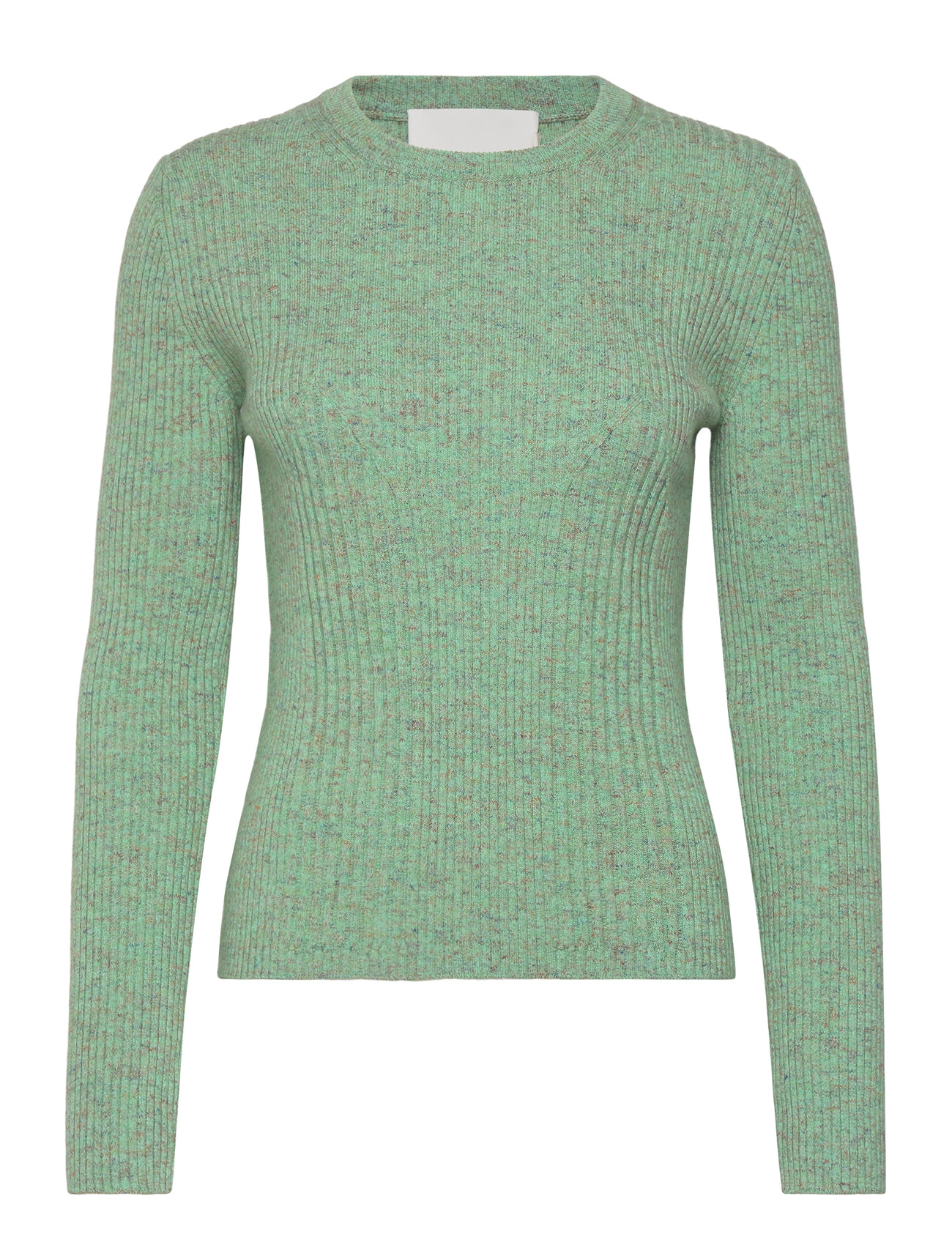 Closed Long Sleeve Crew Neck, XS, Green, Strik > Trøjer, Dame