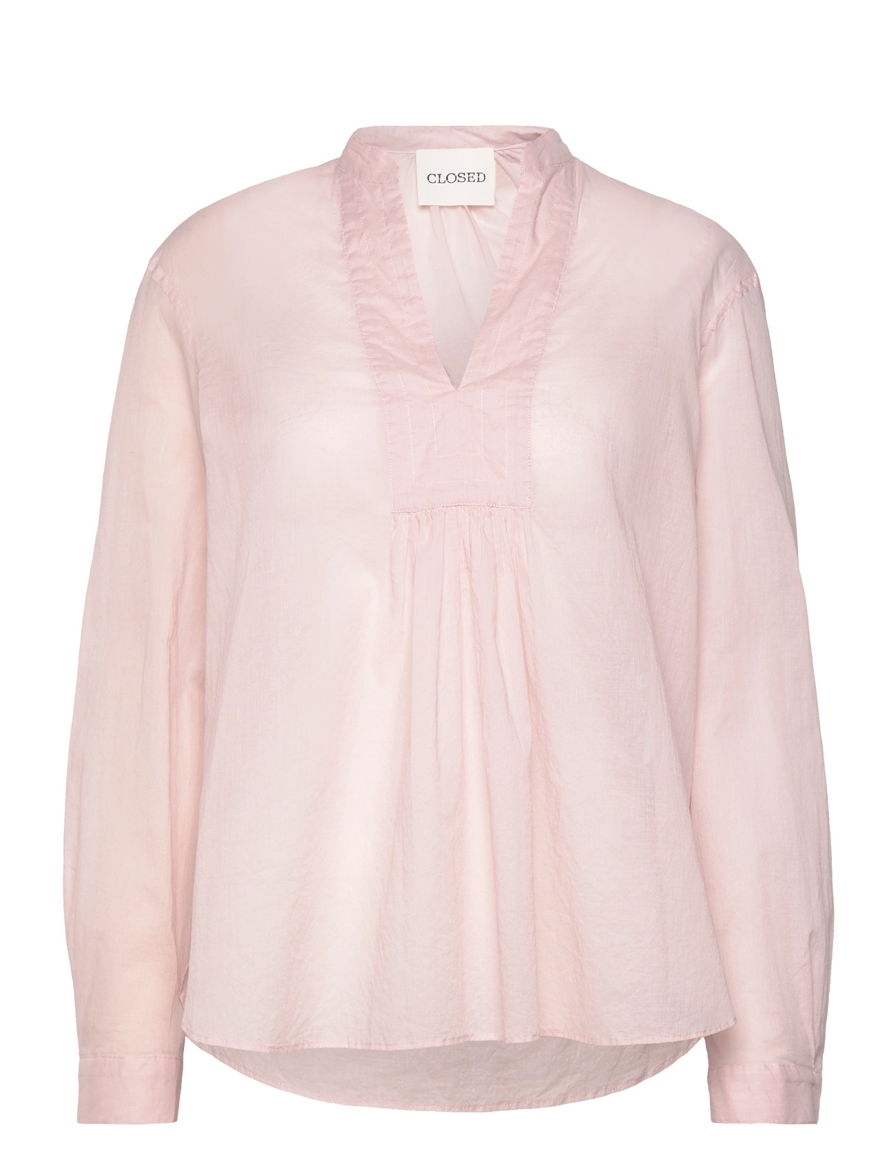 Closed Long Sleeve Blouse, S, Pink, Skjorter > Langærmede, Dame