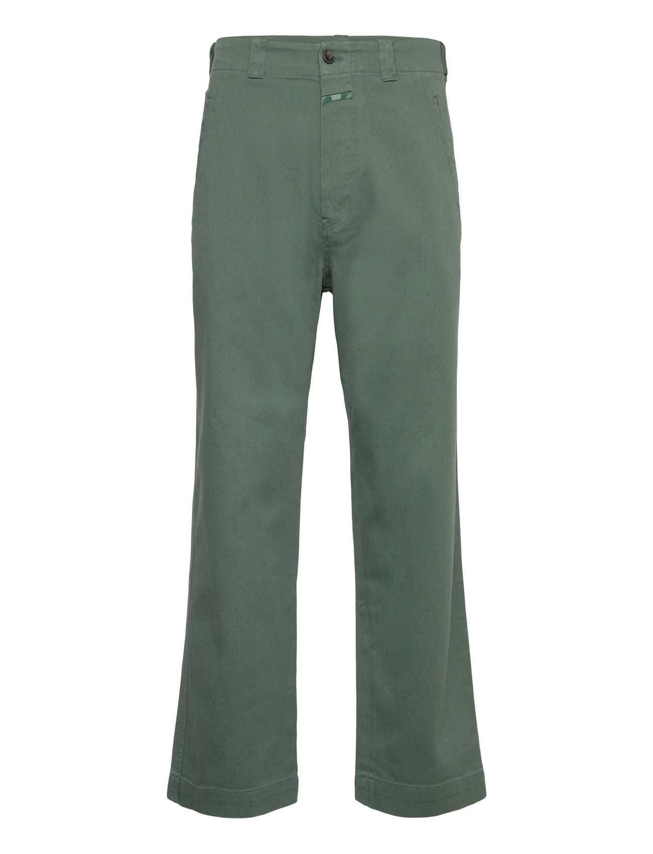 Closed Men Belfast Wide Jeans Dark Jade, W30L32, Khaki green, Bukser > Afslappet, Herre