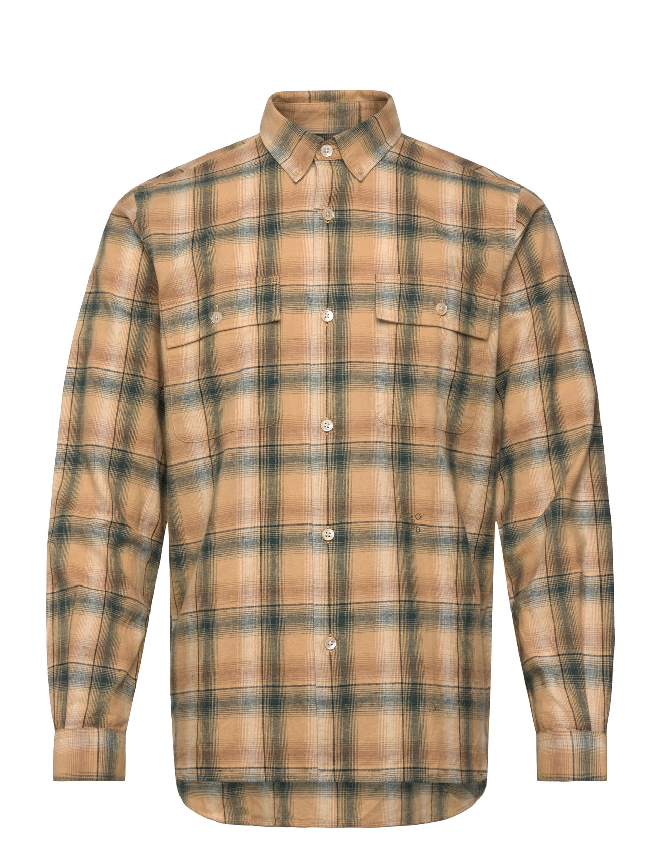 Closed Lumberjack Shirt Shirts & Blouses Fern Green, M, Multi/patterned, Skjorter > Afslappet Shirts, Herre