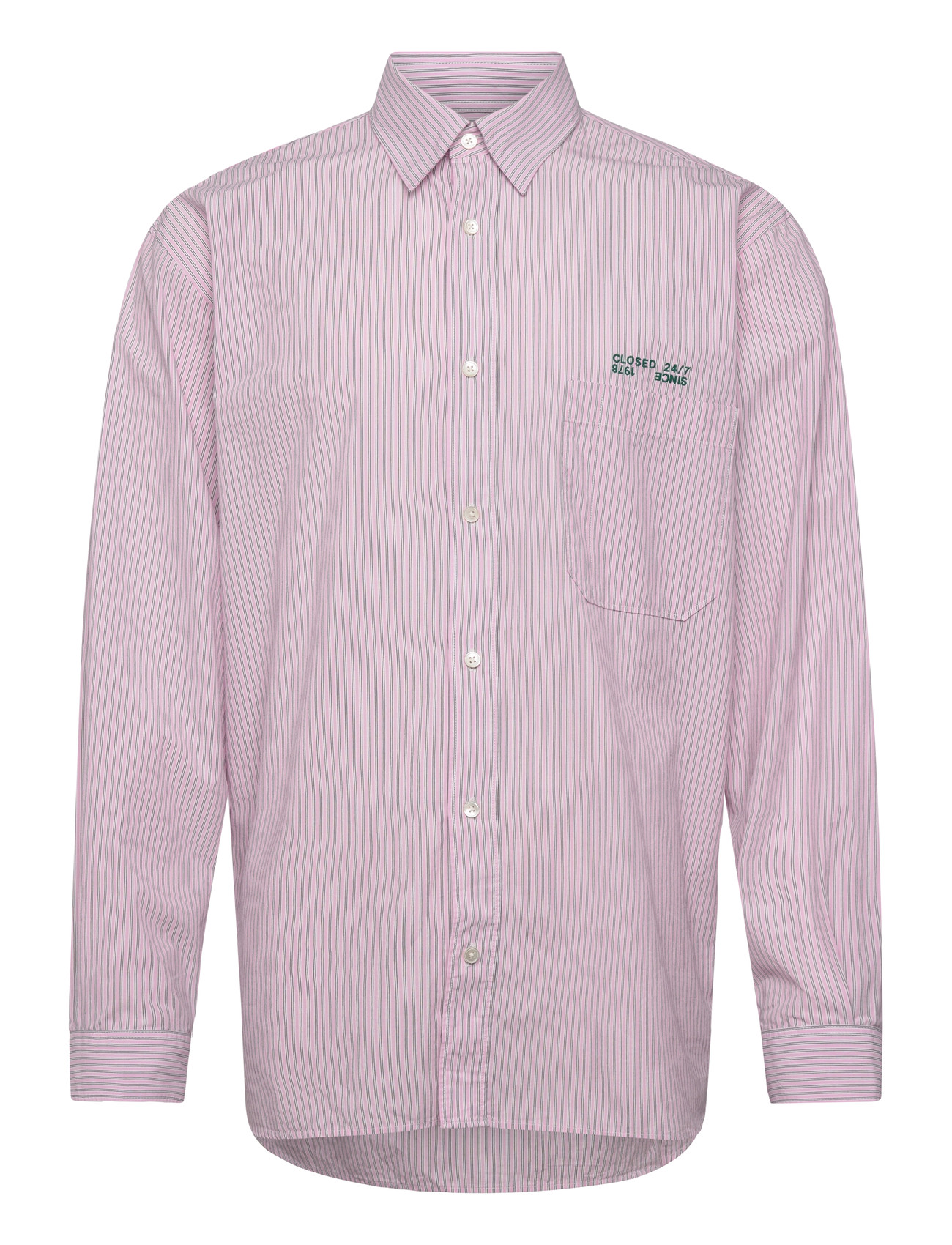 Closed Formal Army Shirt Shirts & Blouses Pink Hydrangea, XL, Pink, Skjorter > Afslappet Shirts, Herre
