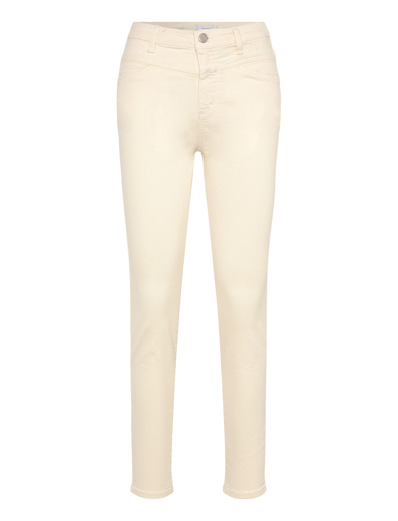 Closed Skinny Pusher Jeans Creme, 28, Cream, Jeans > Tapered Jeans, Dame