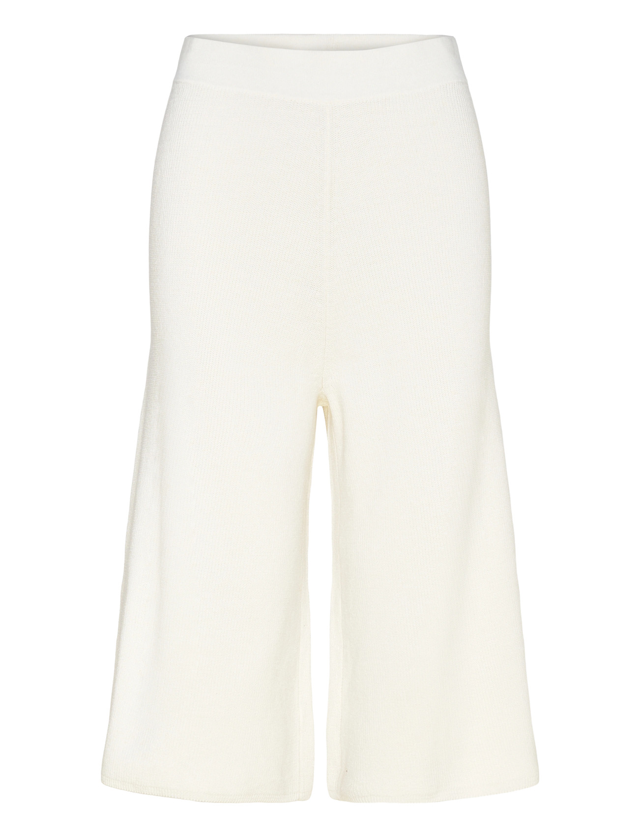 Closed Knitted Culottes Nederdele Ivory, XS, Cream, Bukser > Culottes, Dame