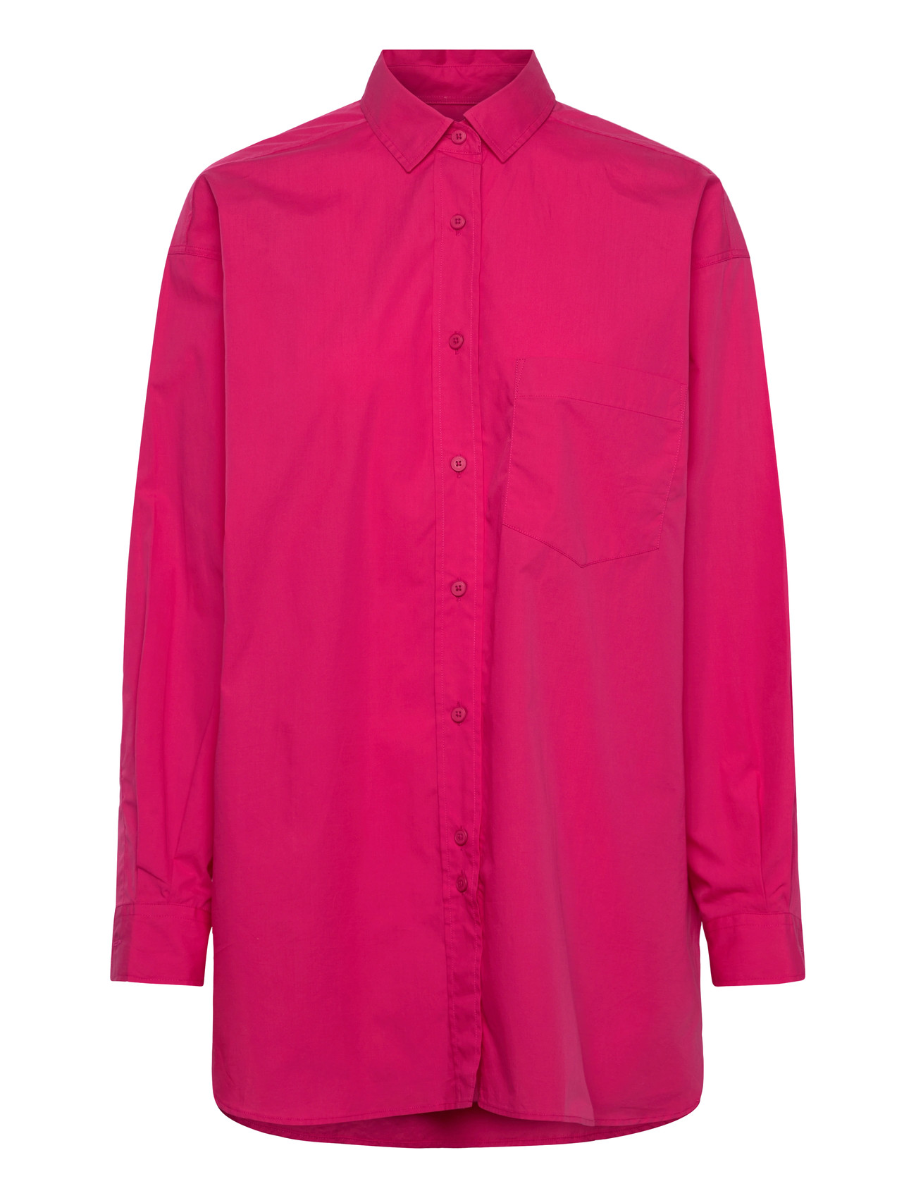 Closed Closed Women Basic Shirt Rasperry Pink, L, Pink, Skjorter > Langærmede, Dame