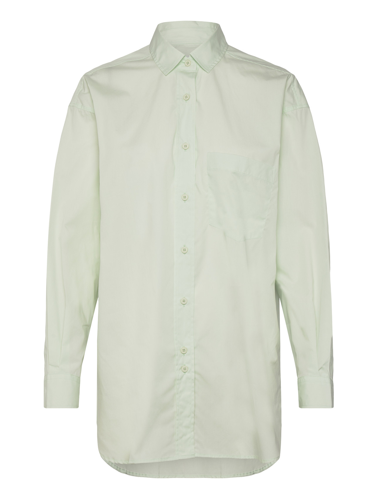 Closed Basic Shirt Shirts & Blouses Fresh Mint, S, Green, Skjorter > Langærmede, Dame