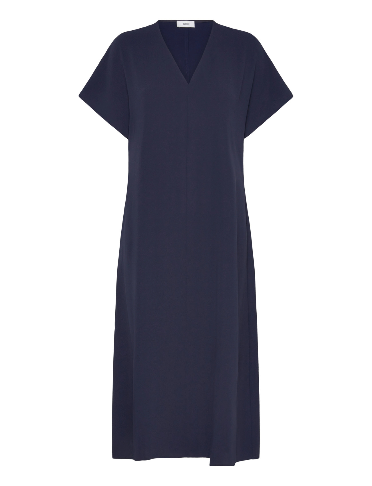 Closed Style Name Fluide Dress Dresses Dark Night, S, Navy, Designere > Knælange Og Midi, Dame