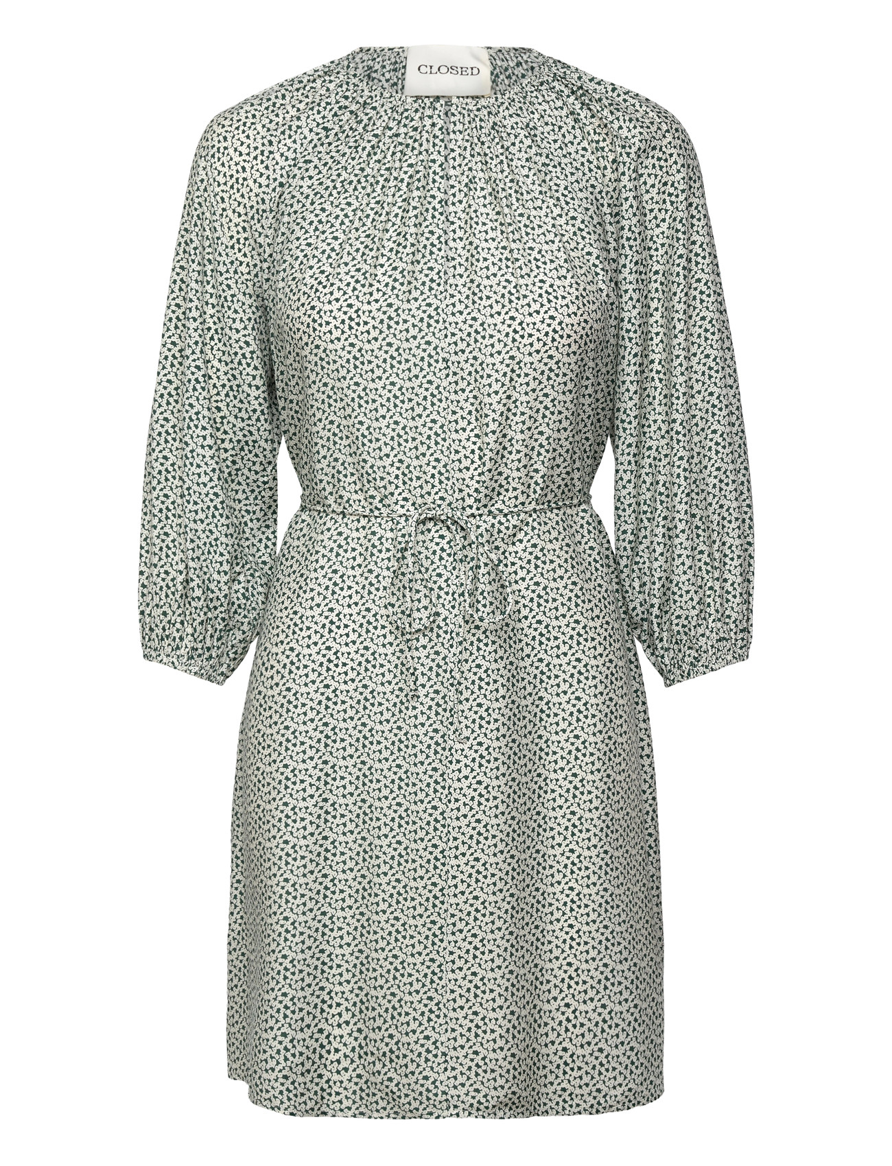 Closed Short Belted Dress Fern Green, S, Green, Designere > Korte Kjoler, Dame