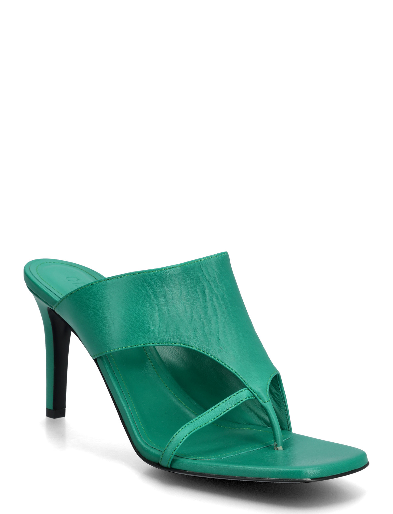 Closed Mule Sko Emerald Green, 40, Green, Mules & Slip-Ins > Mules Med Hæl, Dame