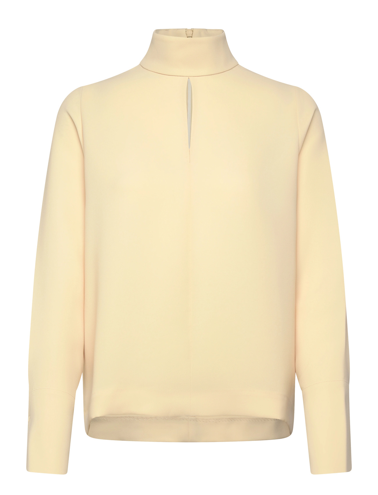 Closed Slit Blouse Shirts & Blouses, S, Yellow, Skjorter > Langærmede, Dame