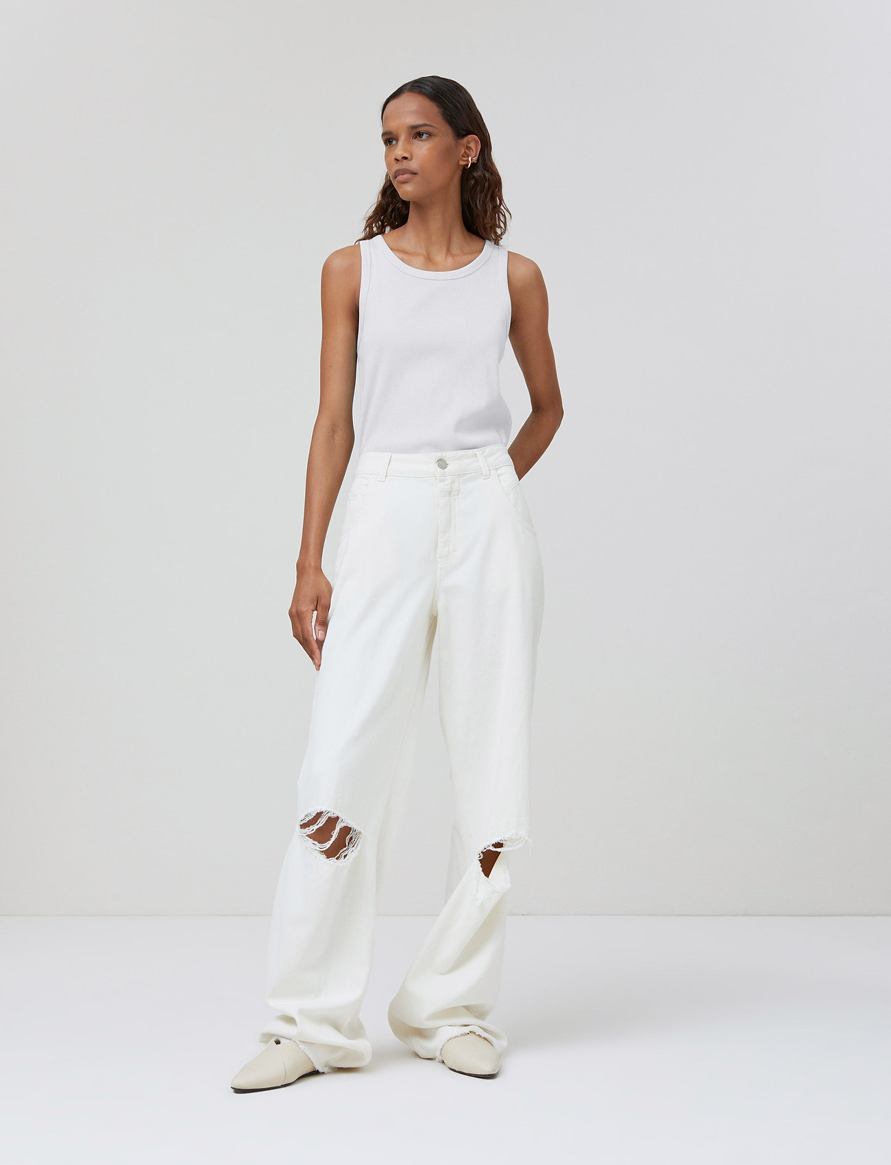 Closed Edison Jeans Creme, 34, Cream, Jeans > Boyfriend-Jeans, Dame